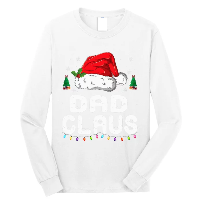 Festive Family Pajama Set Dad Claus Christmas Theme Long Sleeve Shirt