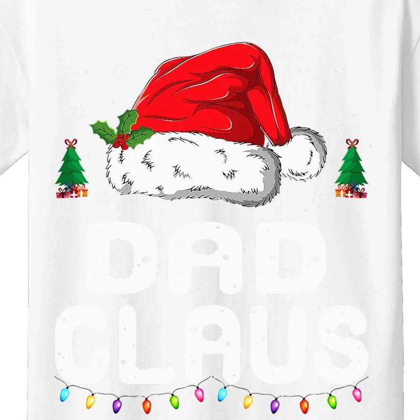 Festive Family Pajama Set Dad Claus Christmas Theme Kids T-Shirt