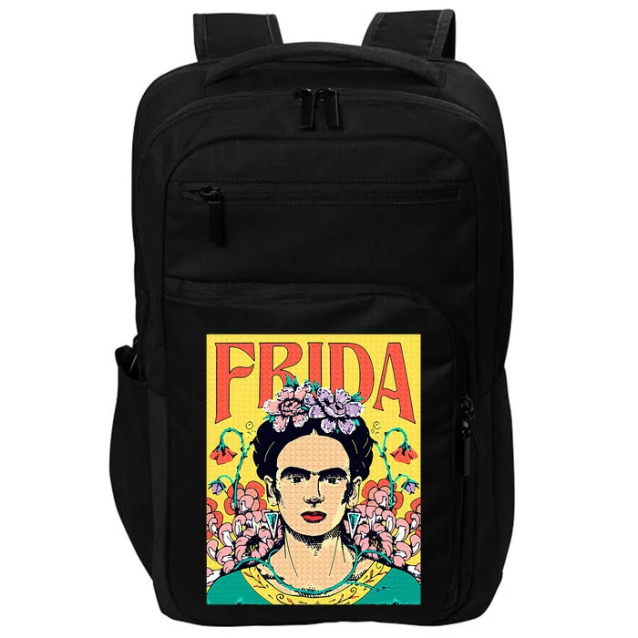 Frida Floral Portrait Impact Tech Backpack