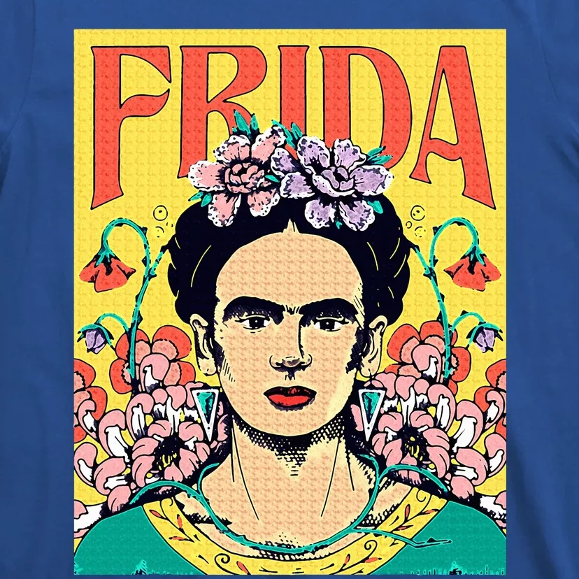 Frida Floral Portrait T-Shirt