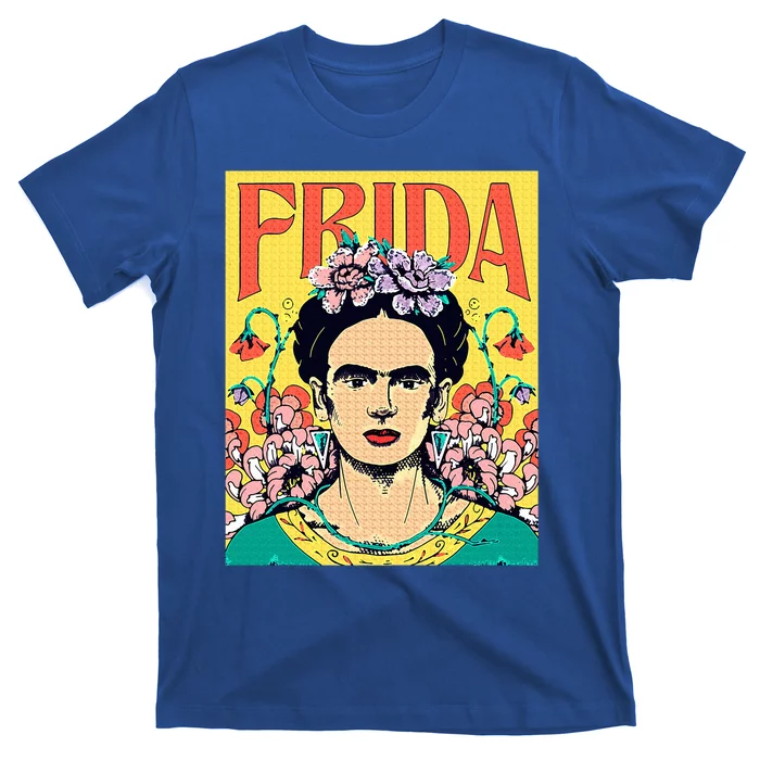 Frida Floral Portrait T-Shirt