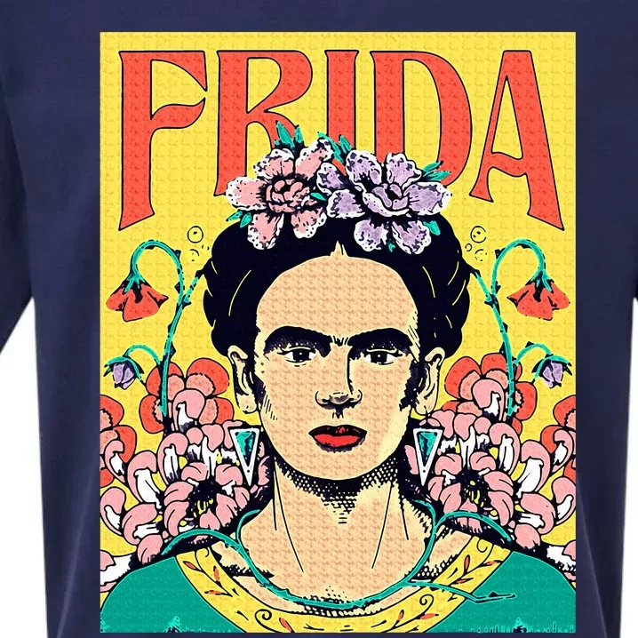 Frida Floral Portrait Sueded Cloud Jersey T-Shirt