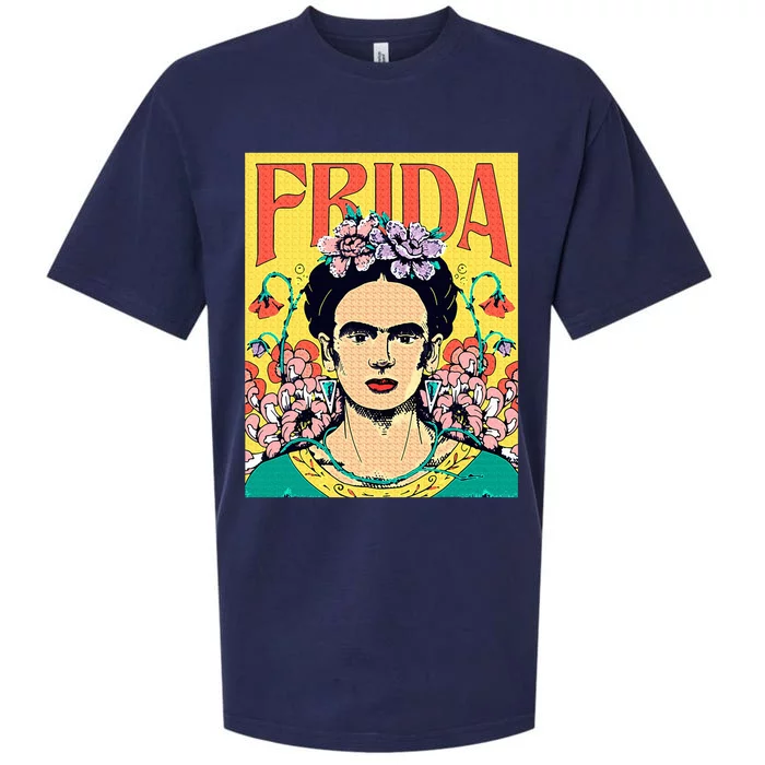 Frida Floral Portrait Sueded Cloud Jersey T-Shirt