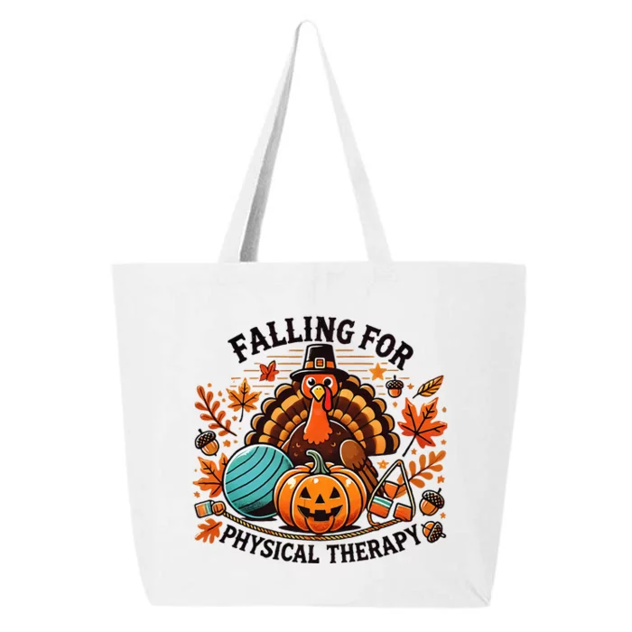 Falling For Physical Therapy Pt Pumpkin Fall Thanksgiving 25L Jumbo Tote