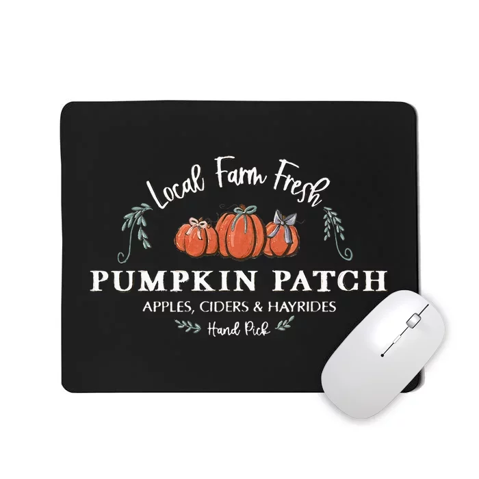 Farm Fresh Pumpkins Fun Autumn Halloween Thanksgiving Fall Mousepad