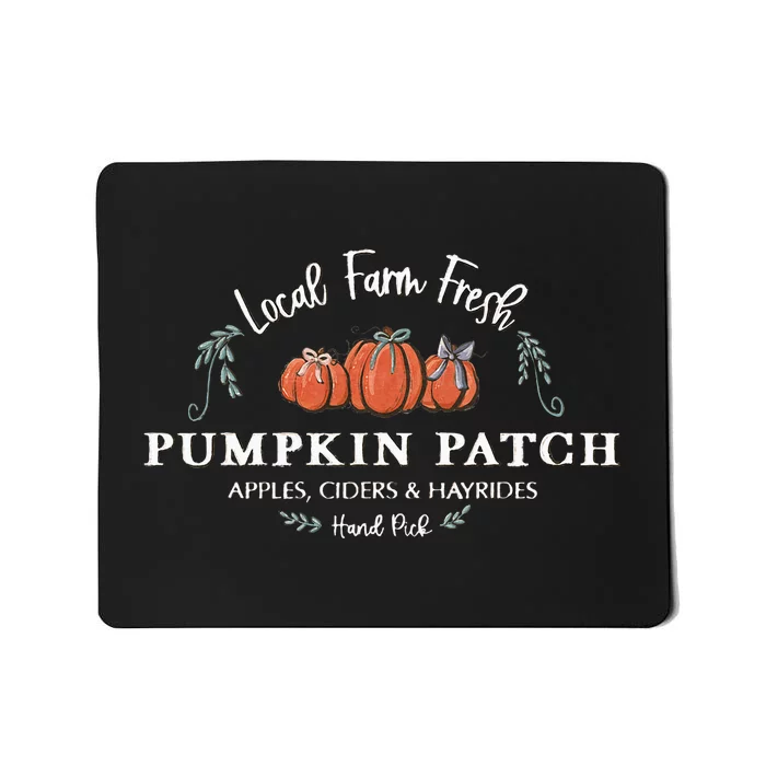 Farm Fresh Pumpkins Fun Autumn Halloween Thanksgiving Fall Mousepad