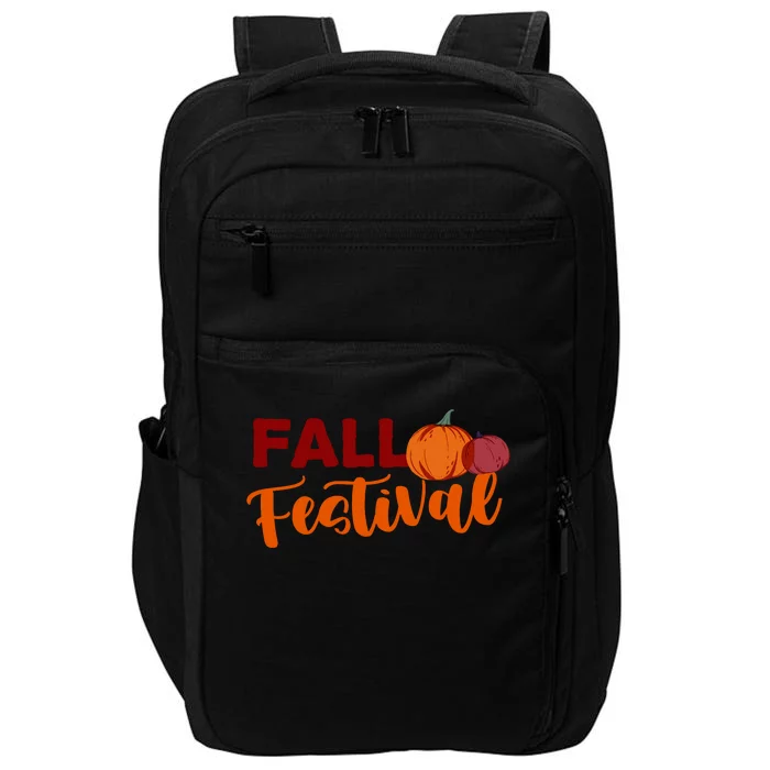 Fall Festival Pumpkin Halloween Impact Tech Backpack