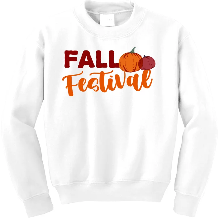 Fall Festival Pumpkin Halloween Kids Sweatshirt