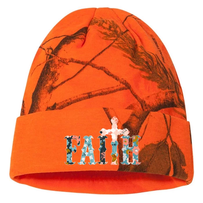 Floral Flower Print Faith Kati - 12in Camo Beanie