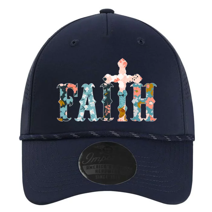 Floral Flower Print Faith Performance The Dyno Cap