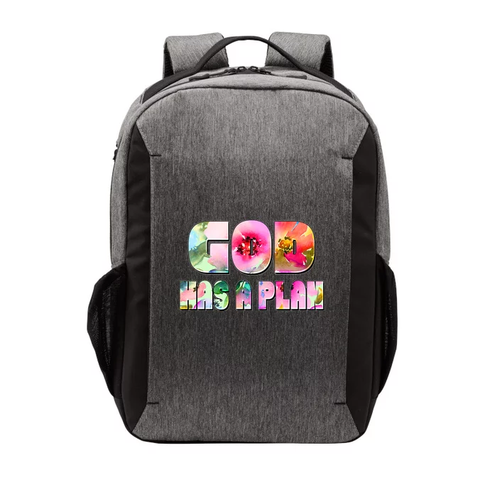 Floral Flower Print God Has A Plan Vector Backpack