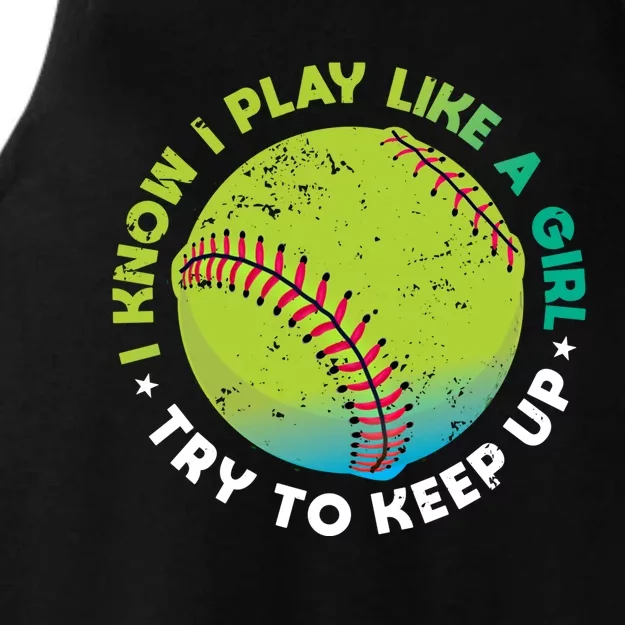 Funny Fastpitch Pitcher Softball Game Gift Gift Ladies Tri-Blend Wicking Tank