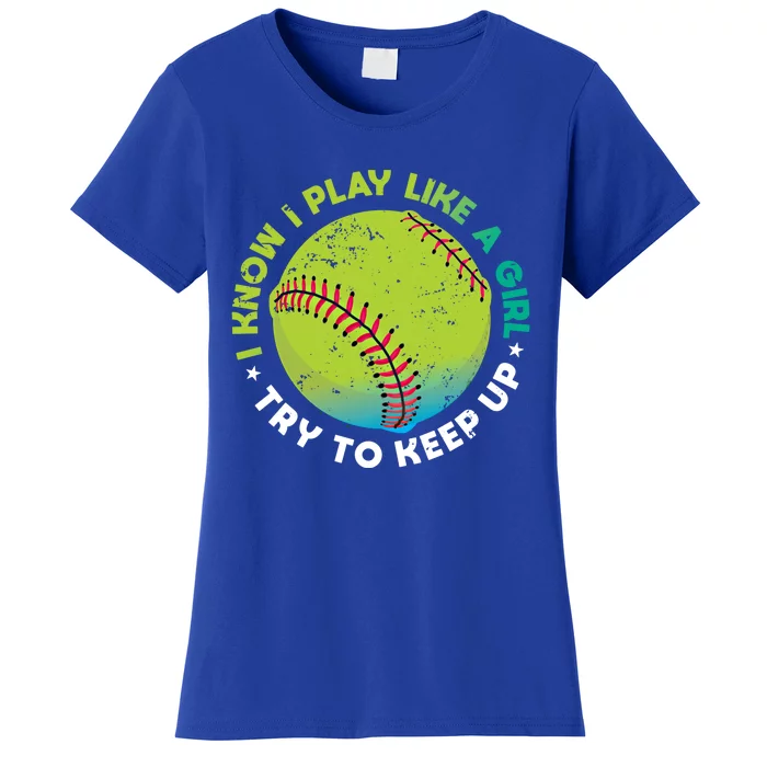 Funny Fastpitch Pitcher Softball Game Gift Gift Women's T-Shirt