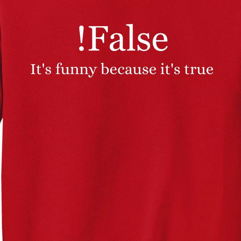 Funny False Programming Coding Gift For Programmers Sweatshirt