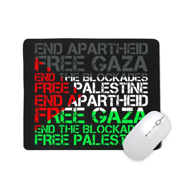 flag Free Palestine Arabic Palestine Gaza Jerusalem Mousepad