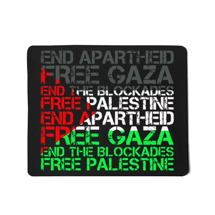 flag Free Palestine Arabic Palestine Gaza Jerusalem Mousepad