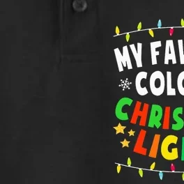 Festive Family Pajamas Celebrate with Christmas Lights Dry Zone Grid Performance Polo