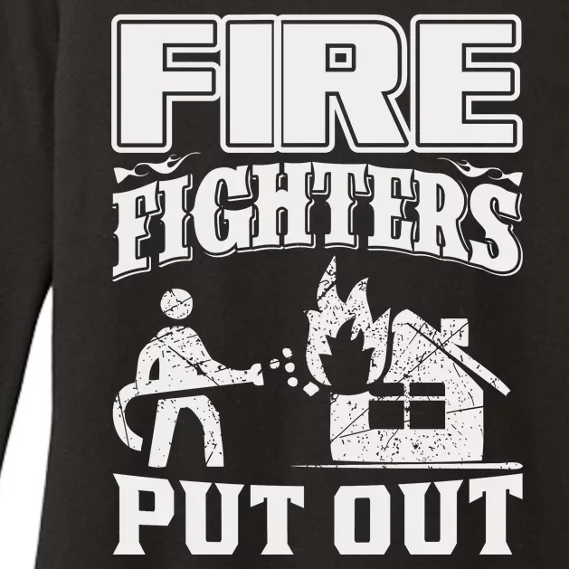 Fire Firefighters Put Out Womens CVC Long Sleeve Shirt