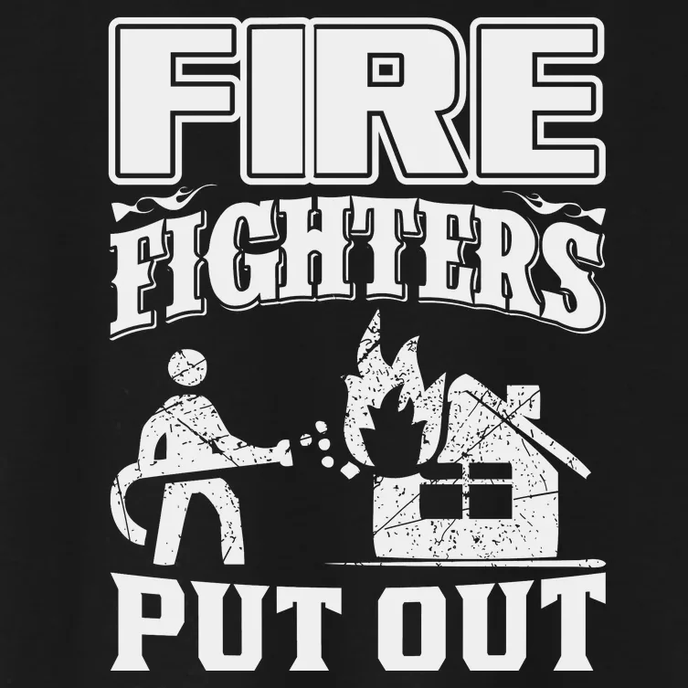 Fire Firefighters Put Out Women's Crop Top Tee