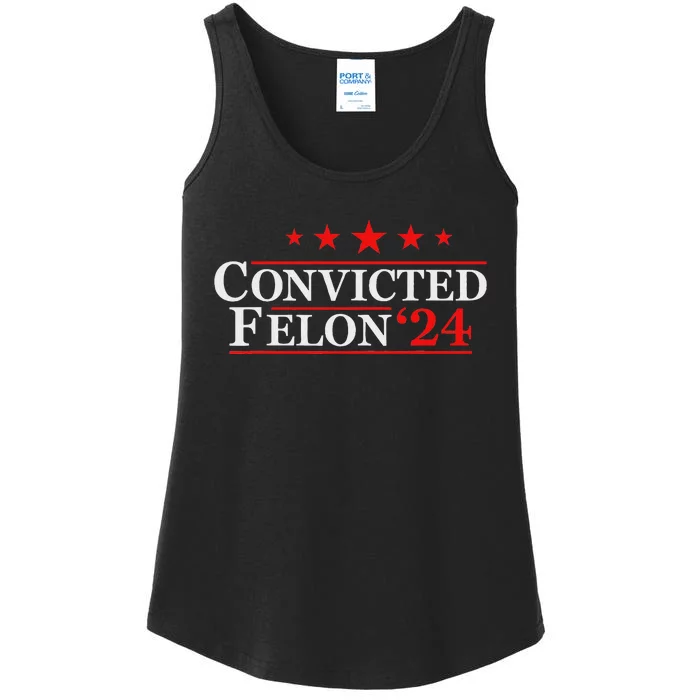 Felon24 Funny Pro Trump 2024 Campaign Ladies Essential Tank