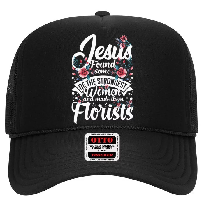 Florist Flowers Plant Floristry Bouquet High Crown Mesh Trucker Hat