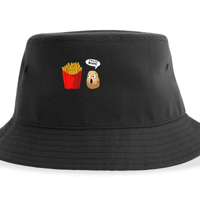 French Fries Potatoes Snack Finger Chips French Fried Sustainable Bucket Hat