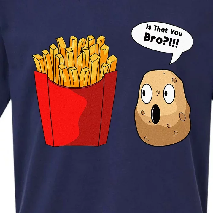 French Fries Potatoes Snack Finger Chips French Fried Sueded Cloud Jersey T-Shirt