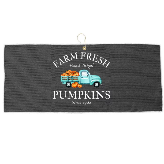 Farm Fresh Pumpkins Large Microfiber Waffle Golf Towel