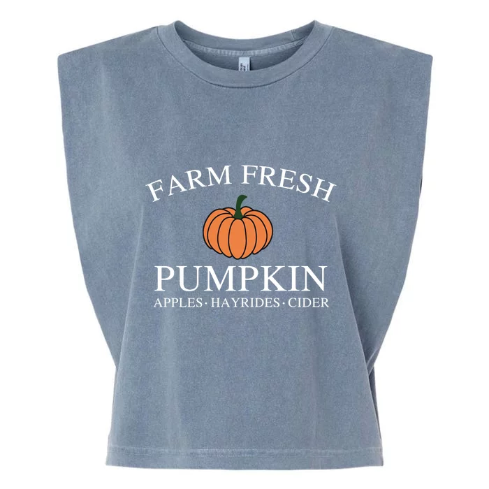 Farm Fresh Pumpkin Garment-Dyed Women's Muscle Tee