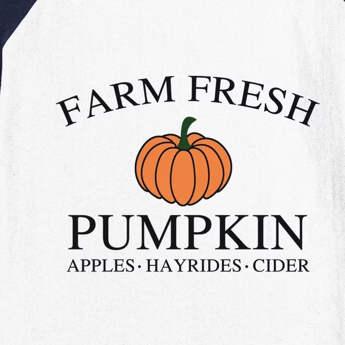 Farm Fresh Pumpkin Baseball Sleeve Shirt