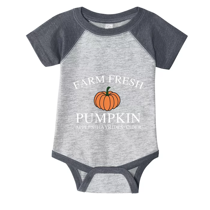 Farm Fresh Pumpkin Infant Baby Jersey Bodysuit