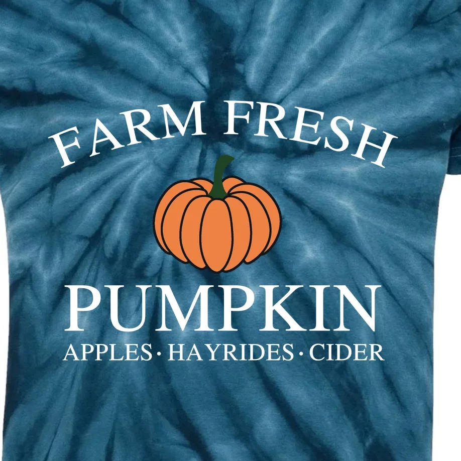 Farm Fresh Pumpkin Kids Tie-Dye T-Shirt