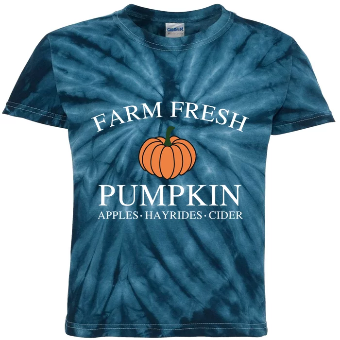 Farm Fresh Pumpkin Kids Tie-Dye T-Shirt