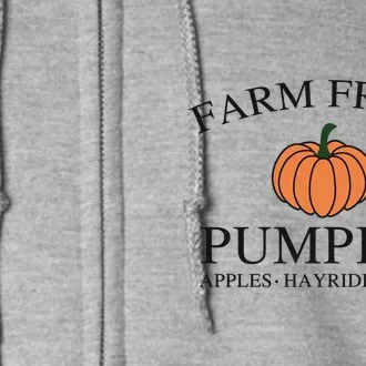 Farm Fresh Pumpkin Full Zip Hoodie