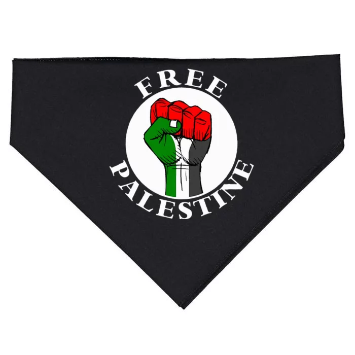 freepalestine free palestine USA-Made Doggie Bandana