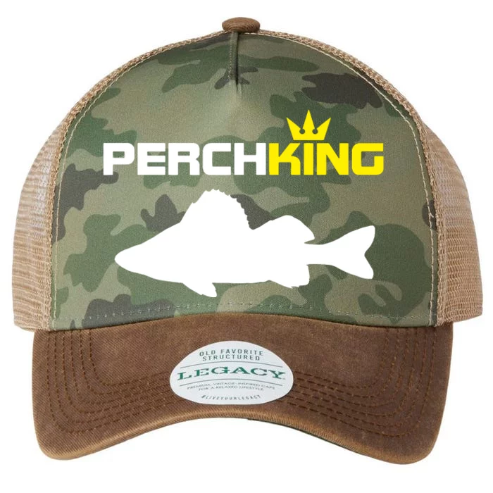 Funny Fishermen Perch King Perch Fly Fishing Legacy Tie Dye Trucker Hat