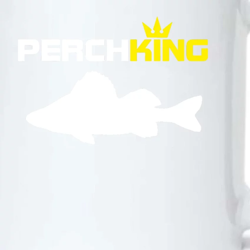 Funny Fishermen Perch King Perch Fly Fishing Black Color Changing Mug