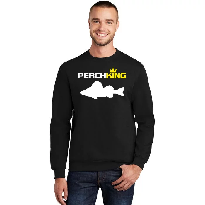 Funny Fishermen Perch King Perch Fly Fishing Sweatshirt