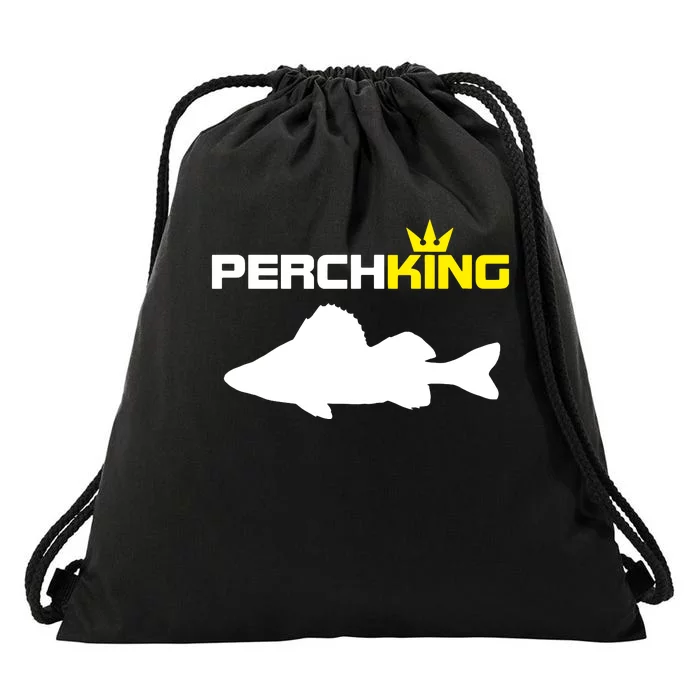 Funny Fishermen Perch King Perch Fly Fishing Drawstring Bag