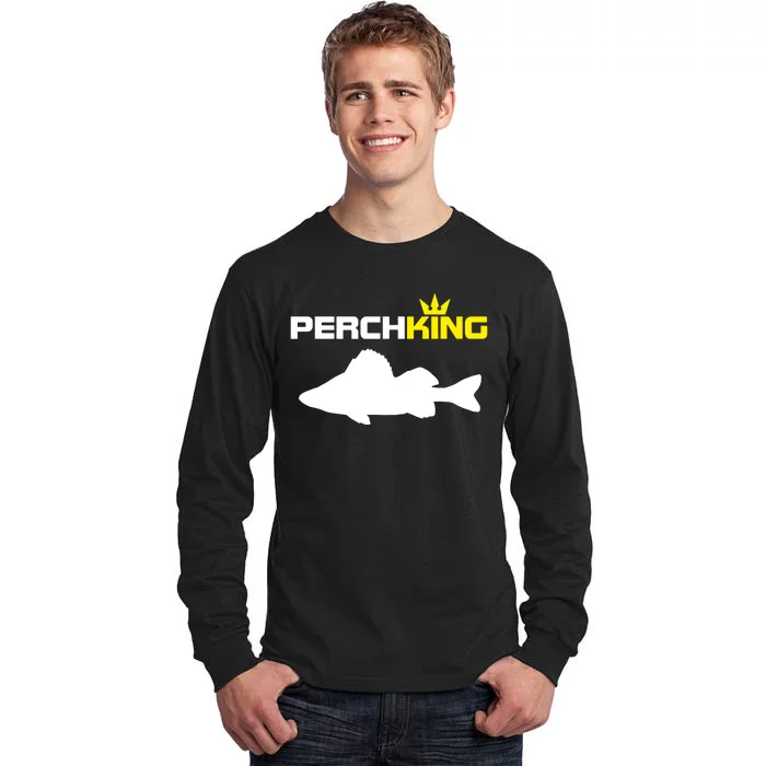 Funny Fishermen Perch King Perch Fly Fishing Tall Long Sleeve T-Shirt