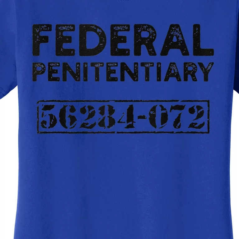 Fun Federal Prison Inmate Prisoner Number Halloween Costume Women's T-Shirt