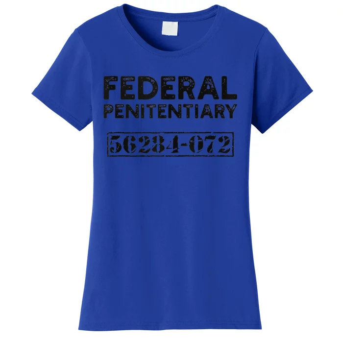 Fun Federal Prison Inmate Prisoner Number Halloween Costume Women's T-Shirt