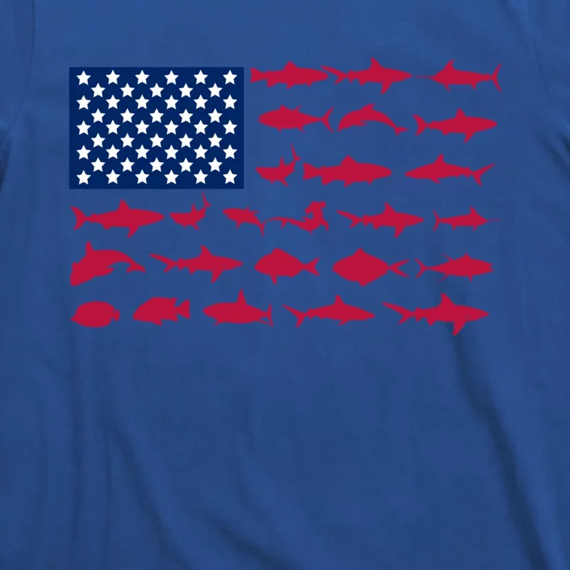 Funny Fishing Proud To Be American Gift T-Shirt