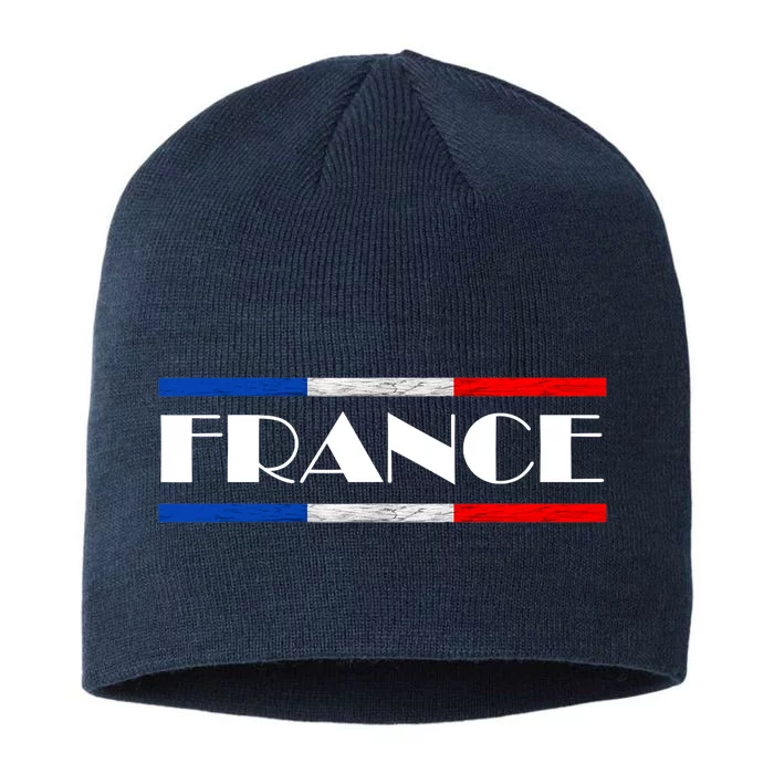 France French Pride France Flag French Roots French Flag 8 1/2in Sustainable Knit Beanie