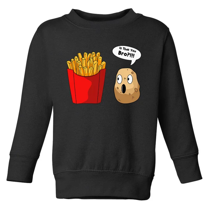 French Fries Potatoes Snack Finger Chips Toddler Sweatshirt