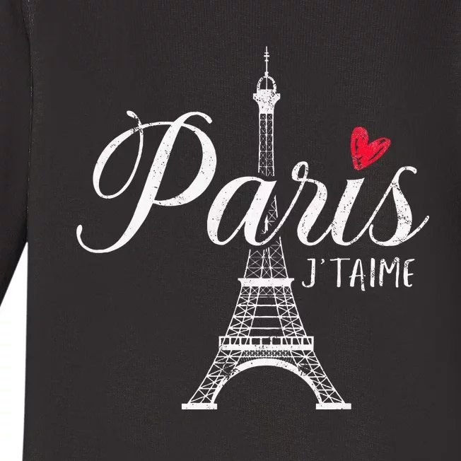 French France Paris Bonjour Marseille Monaco Eiffel Baby Long Sleeve Bodysuit