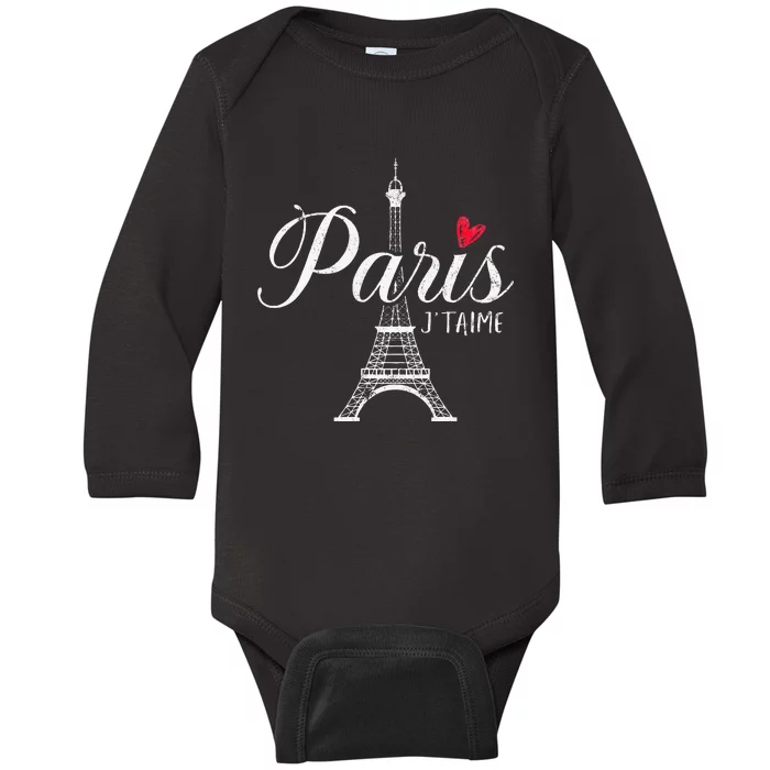 French France Paris Bonjour Marseille Monaco Eiffel Baby Long Sleeve Bodysuit