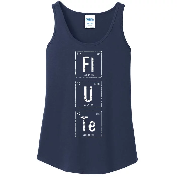 Funny Flute Player Elements Ladies Essential Tank