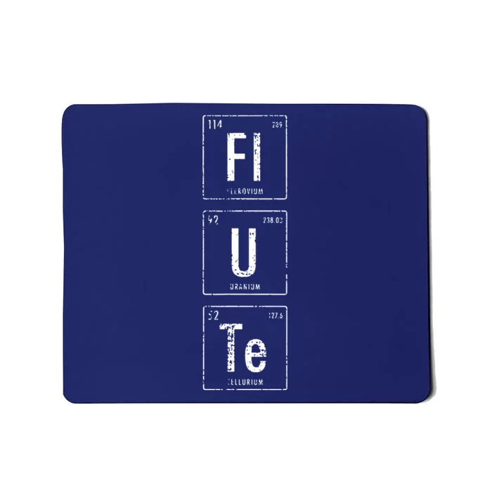 Funny Flute Player Elements Mousepad