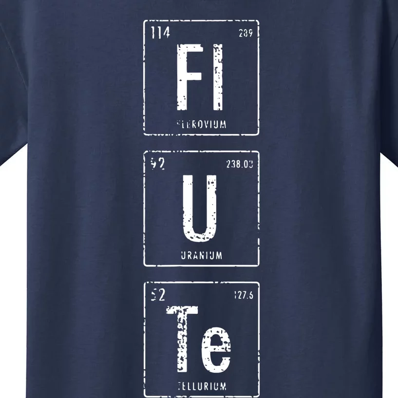 Funny Flute Player Elements Kids T-Shirt